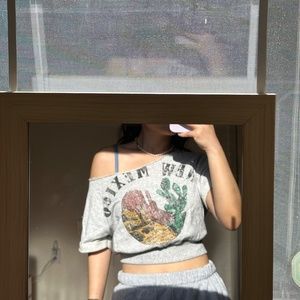 Garage Tank Top Off Shoulder